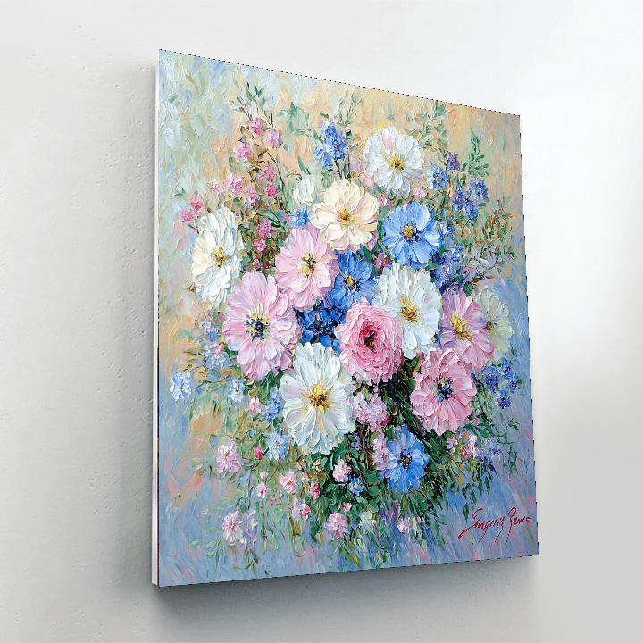 Pierre-Auguste Renoir Inspired Floral Stillness  Paint By Numbers