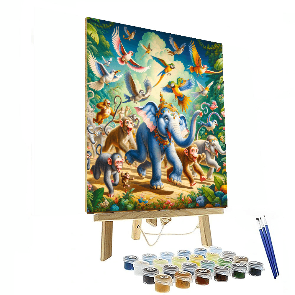 Delightful Animal Parade - DIY Painting By Numbers Kit
