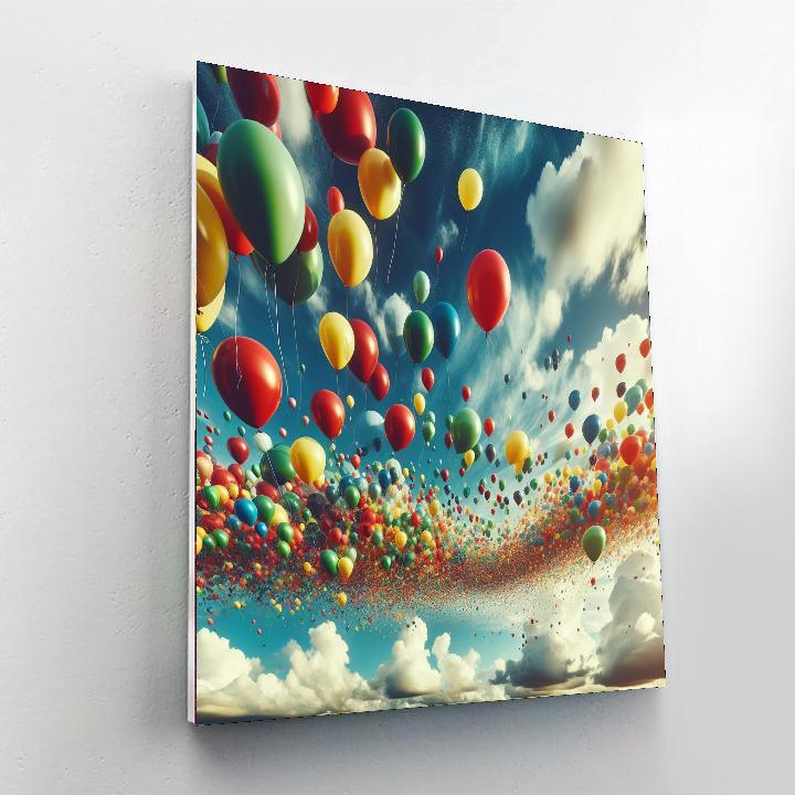Cheerful Balloon Fiesta Paint By Number