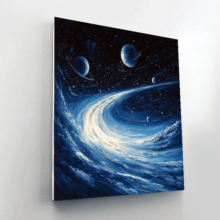 Vasily Klyukin Inspired Cosmic Celestial Dance  DIY Paint By Numbers