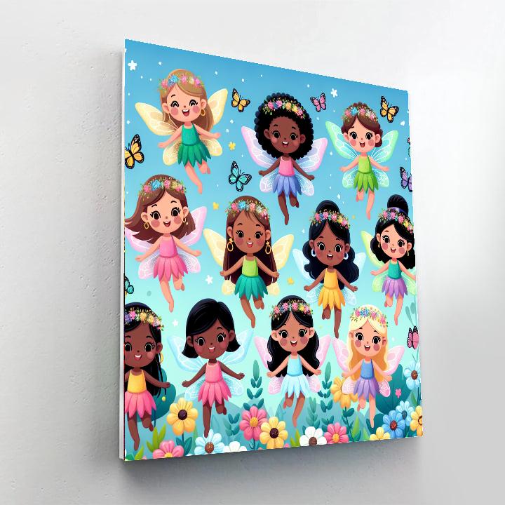 Flowering Fairies DIY Paint By Numbers