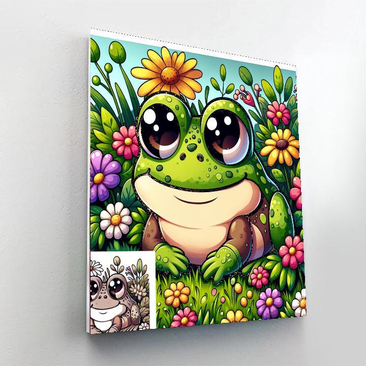 Charming Garden Toad Paint By Numbers Art