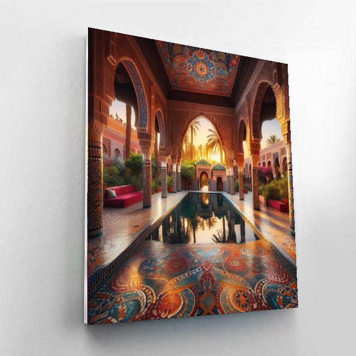 Radiant Moroccan Oasis DIY Paint By Numbers