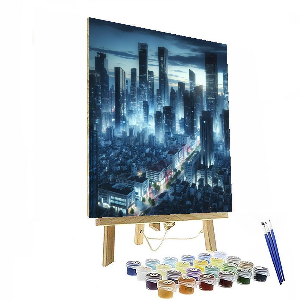 Chic City Rooftops DIY Paint By Numbers