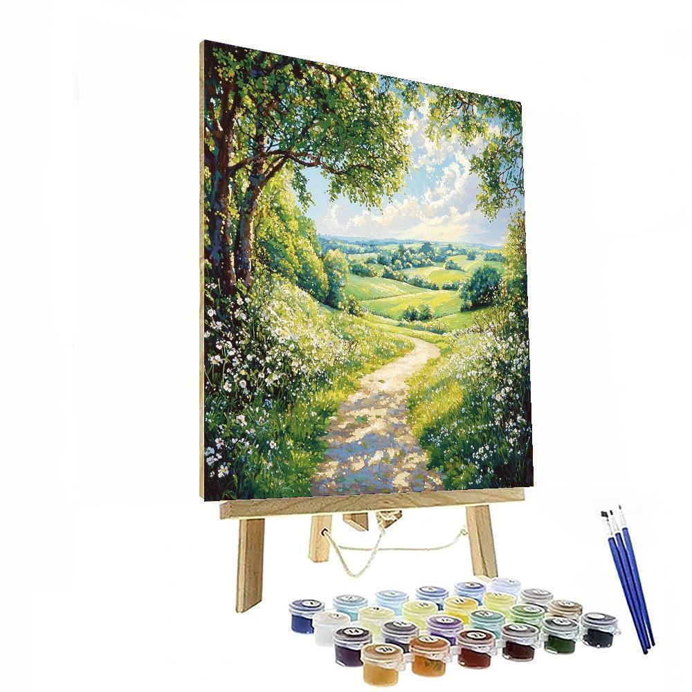 John Constable Inspired The Sunlit Path  Paint By Numbers