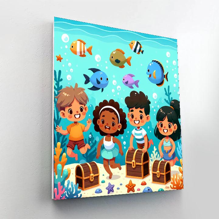 Under The Sea Treasure Hunt Paint By Numbers