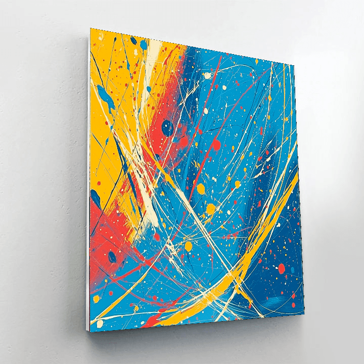 Jackson Pollock Inspired Patterns Of The Cosmos  Paint By Color
