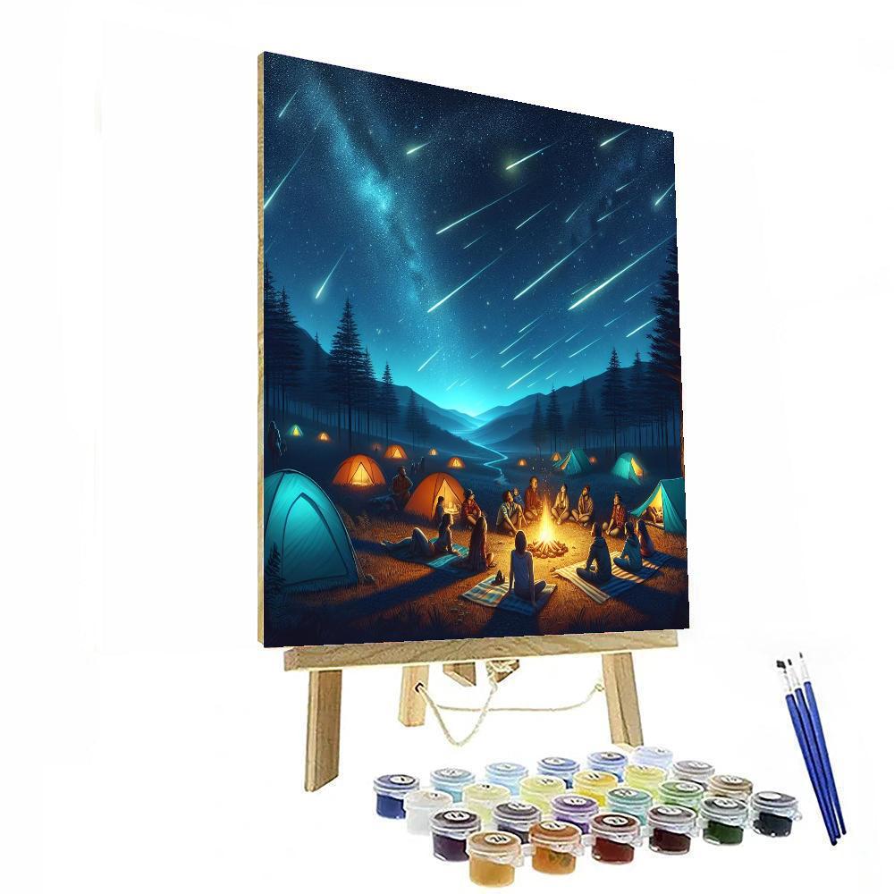 Perseid Meteor Shower Campout - Usa DIY Paint By Numbers