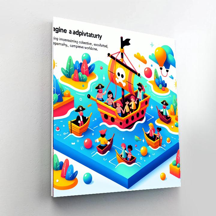 Pirate Ship Exploration Paint By Numbers Kits