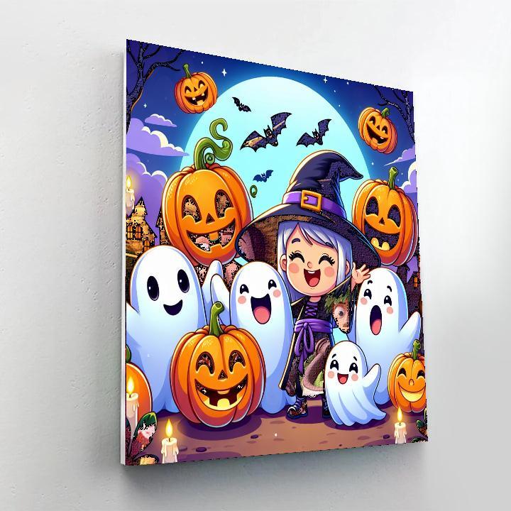 Magical Halloween Tales Paint By Numbers Art