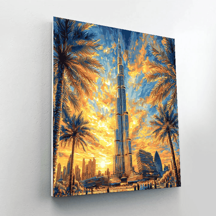 Burj Khalifa Numbered Painting Kits