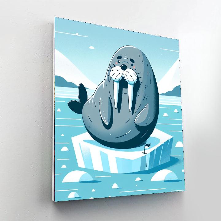 Wandering Walrus Paint By Numbers Art