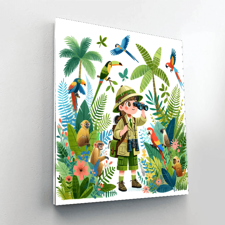 Little Explorer's Jungle Painting Number Kit