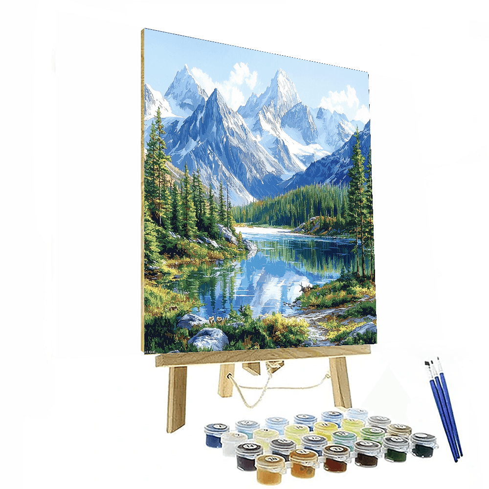 Canadian Rockies - Canada Number Painting