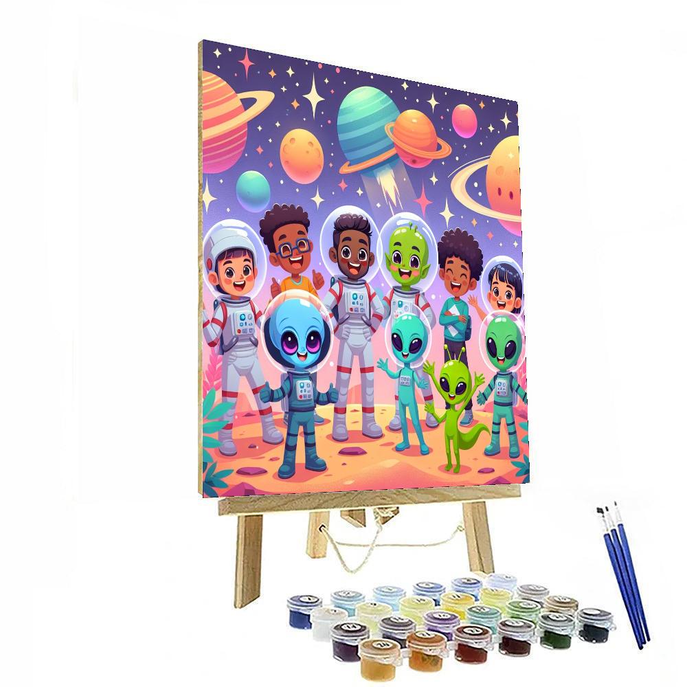 The Adventurous Space Voyage DIY Paint By Numbers