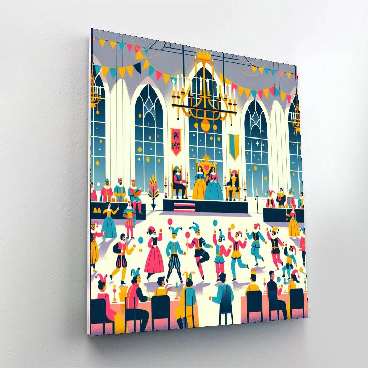 Castle Kingdom Celebration Number Painting