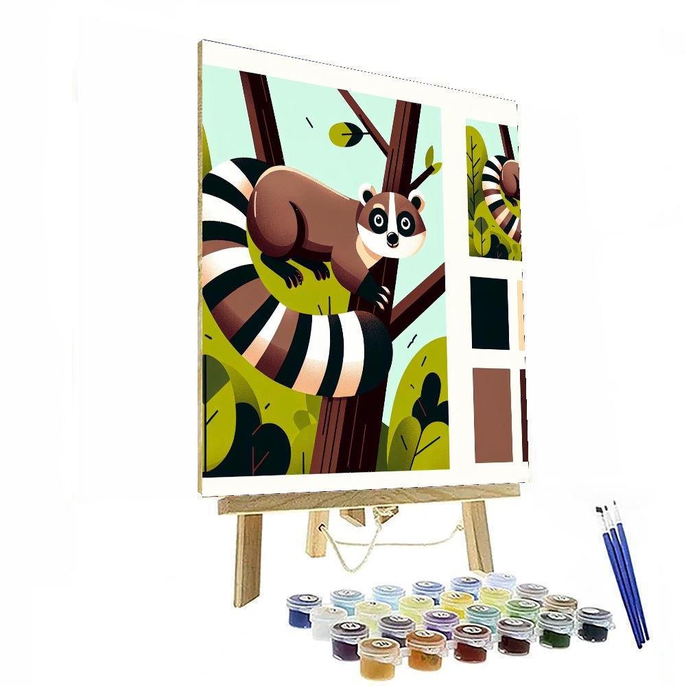 Clever Coati Paint By Numbers Art