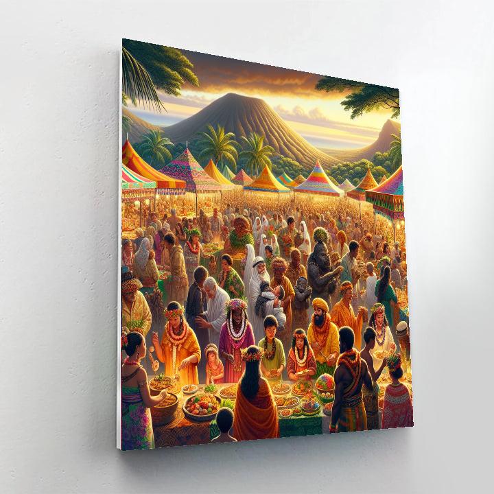 Pahoa Lava Festival - Hawaii, United States Paint By Numbers Kits