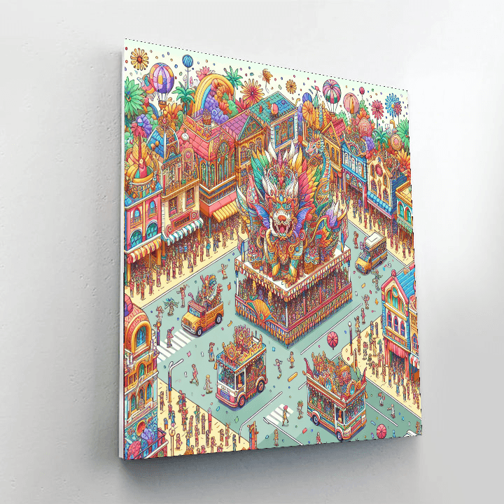 Colorful City Festival Paint By Numbers Kits