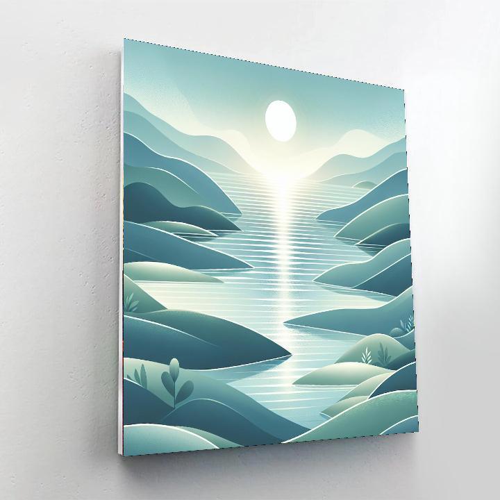 Glistening Lake Reflections Paint By Number