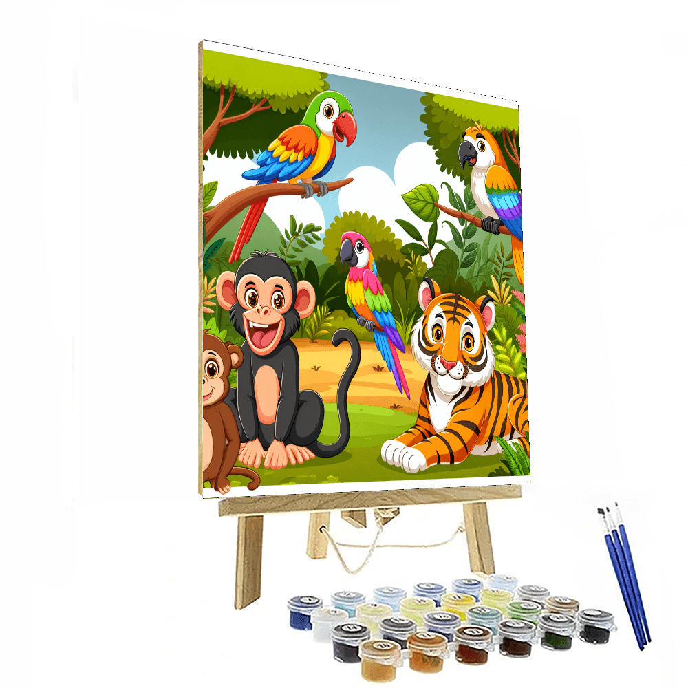 Jovial Jungle Expedition Paint By Numbers Kits