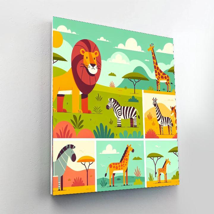 Adventure In The Savannah Paint By Number