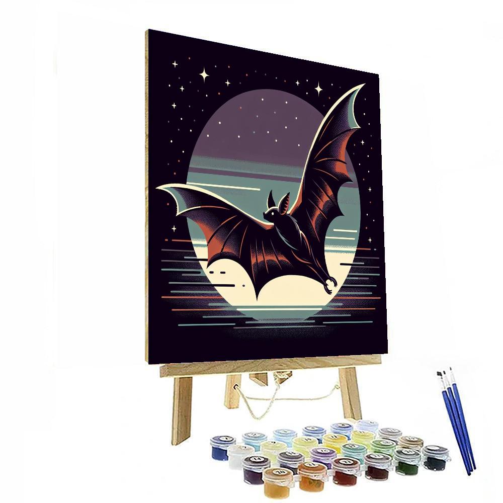 Brisk Bat Paint By Numbers Art