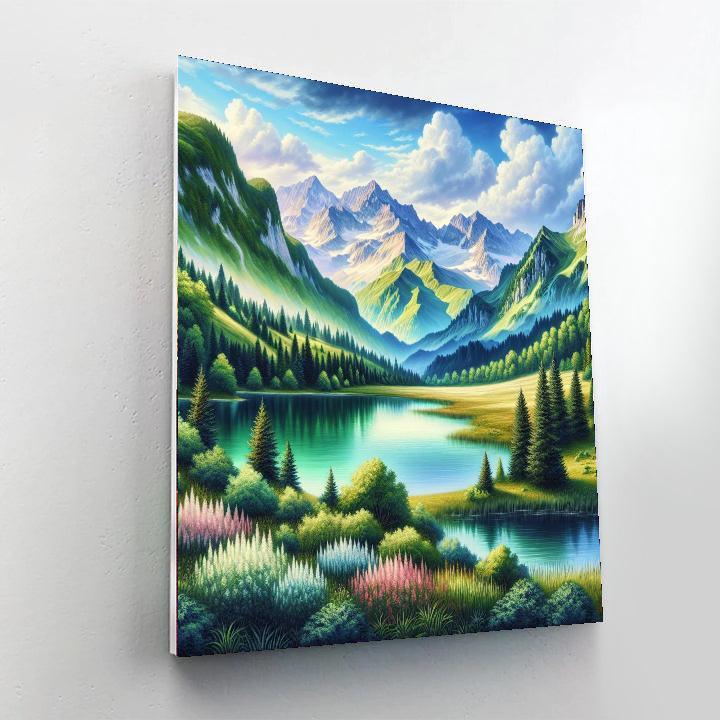 Mountain Serenity Escape DIY Paint By Numbers