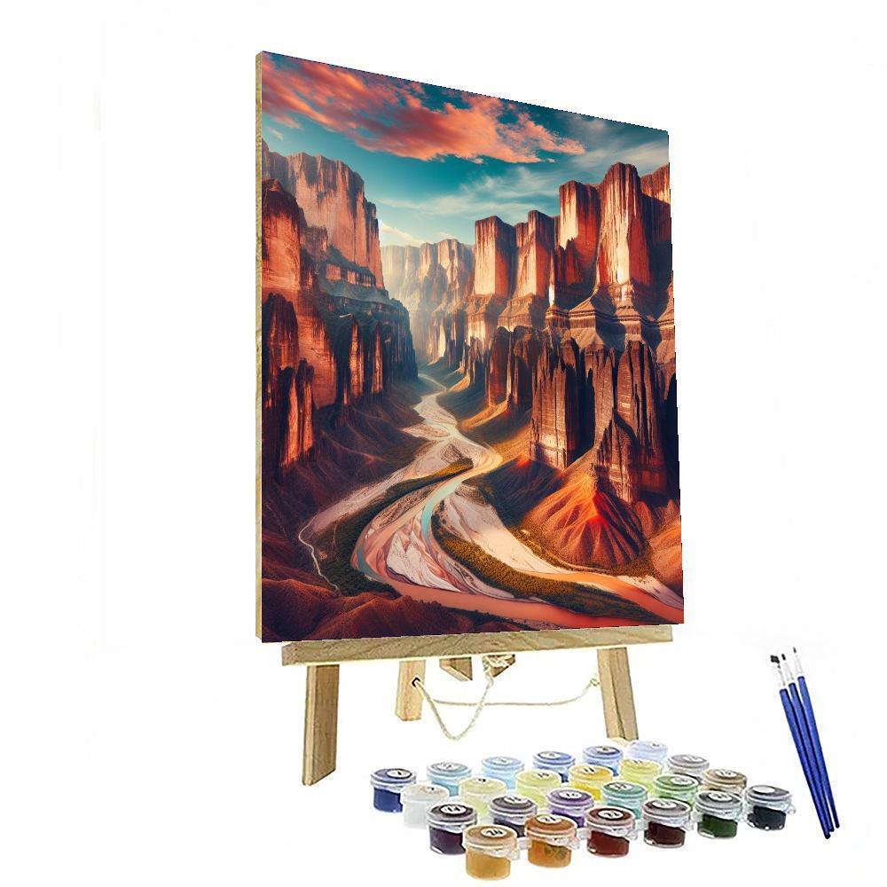 Majestic Canyonscape Paint By Numbers Kits