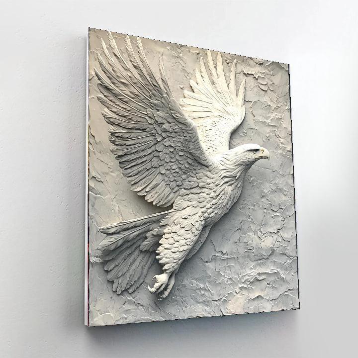 Michelangelo Inspired Eagle In Flight  Paint By Numbers