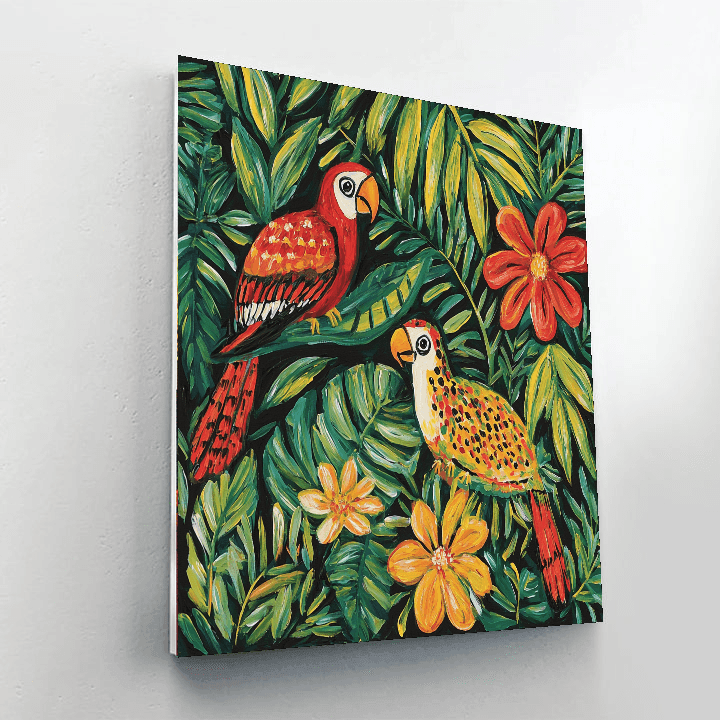 Frida Kahlo Inspired Exotic Wildlife Discovery  Paint By Numbers Kits
