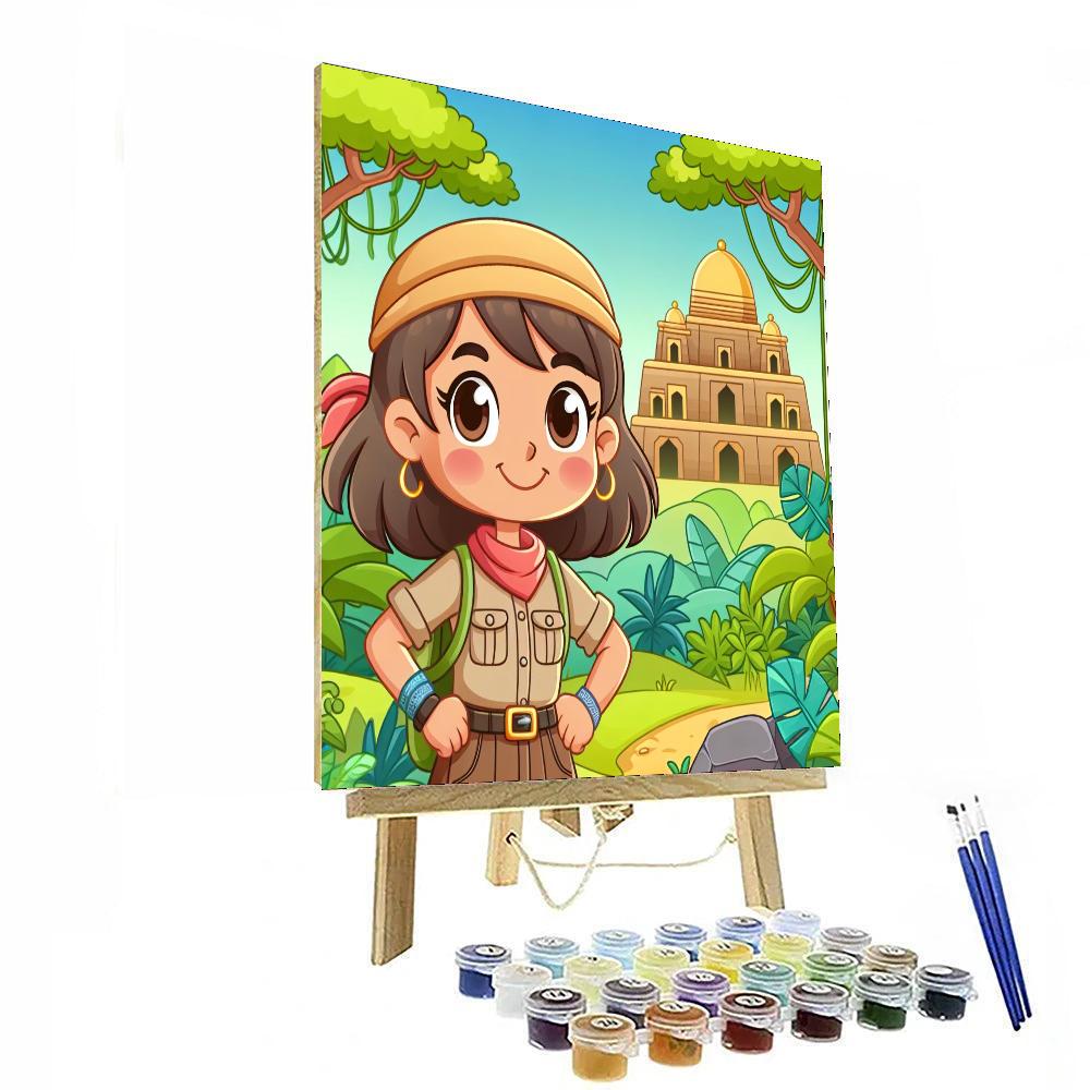 Mystery Of The Jungle Temple Numbered Painting Kits