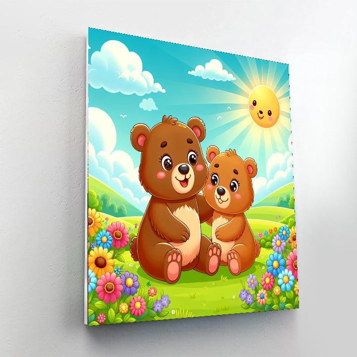 Bouncy Bear Fun Paint By Number