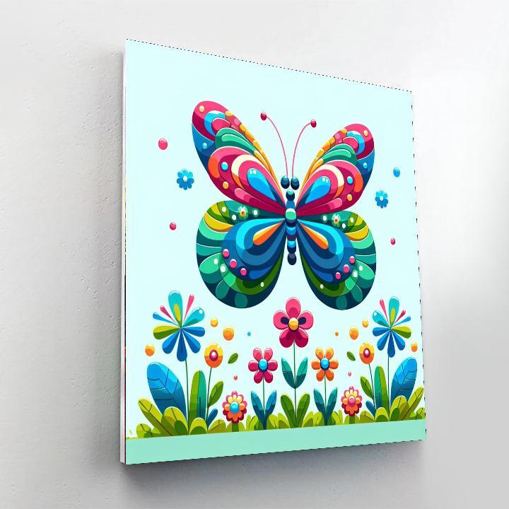 Lovely Butterfly Paint By Color
