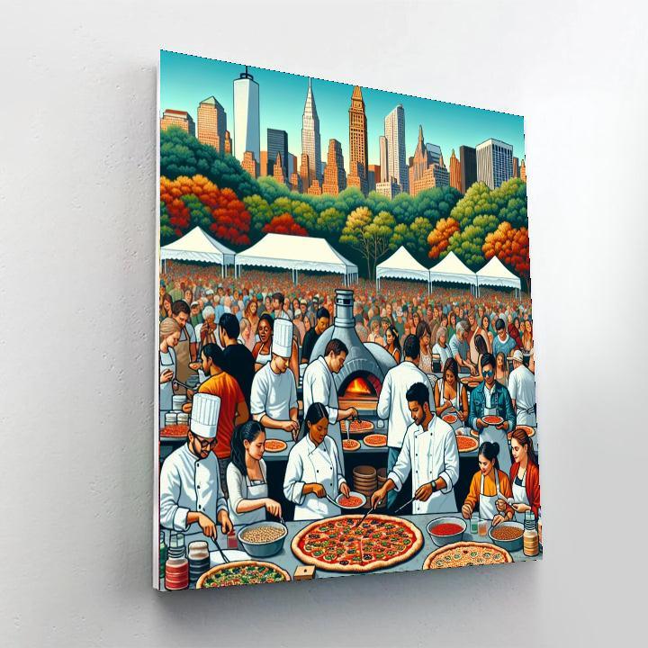 Pizzafest - Usa Paint By Color