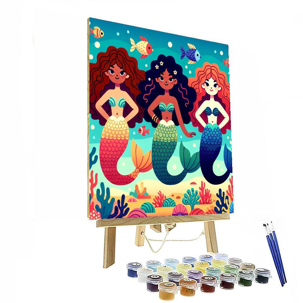 Mystical Mermaid Kingdom Painting Number Kit