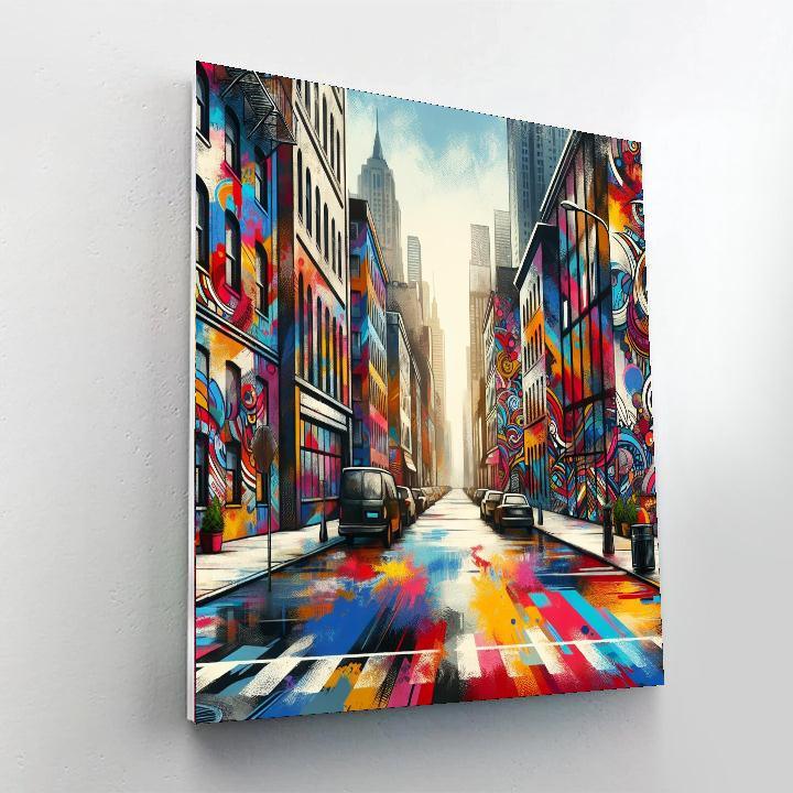 Urban Street Art Vibe Paint By Color