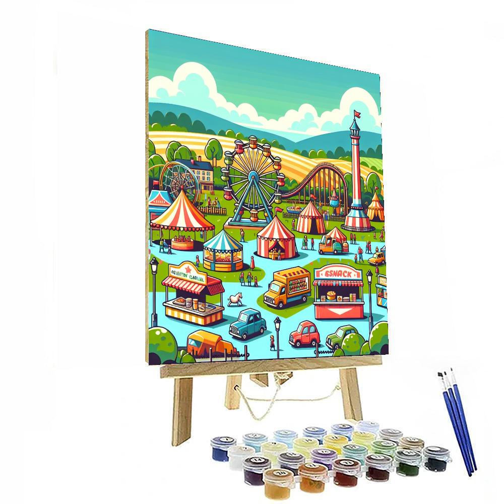 Charming Country Carnival Paint By Numbers
