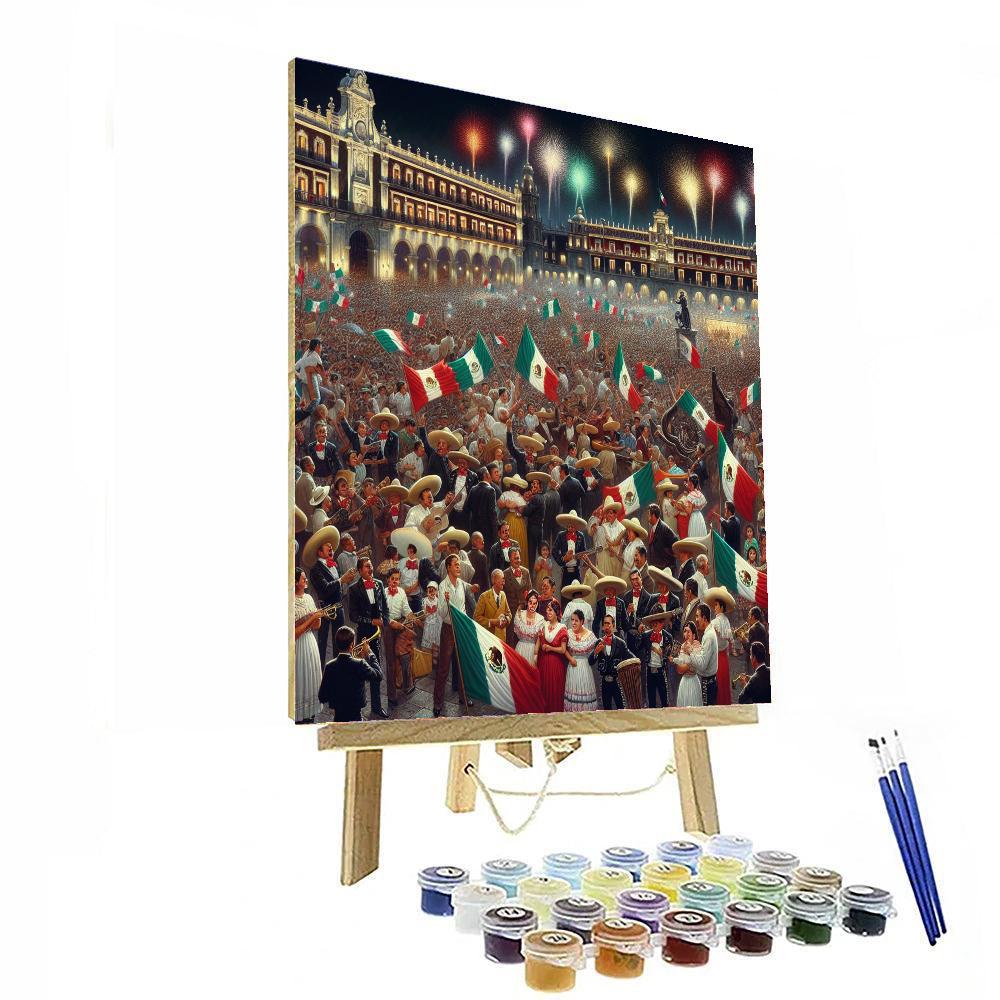 Day Of Independence - Mexico Painting By Numbers Kit