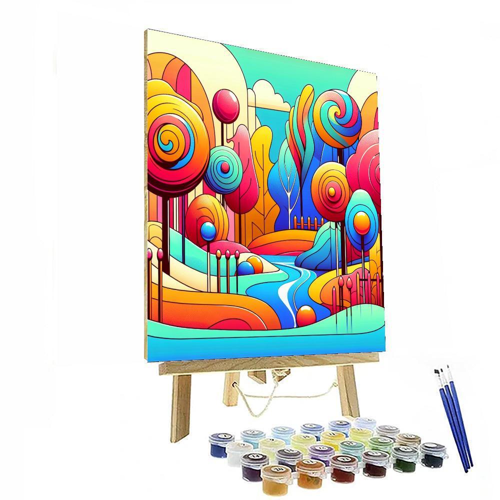 Mystical Candy Land Paint By Numbers Art