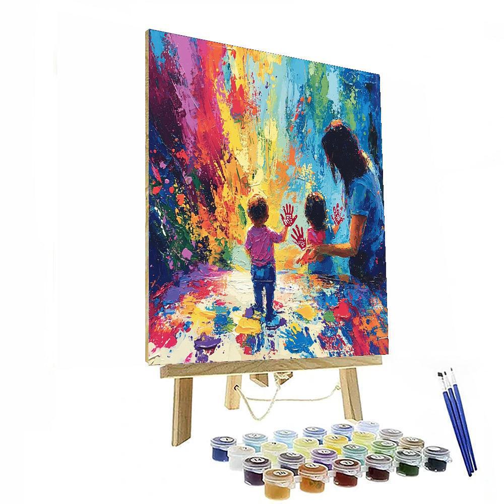 Hearts And Handprints Paint By Number