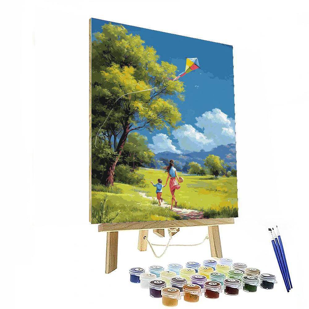 Spring Adventures Together Paint By Numbers Art