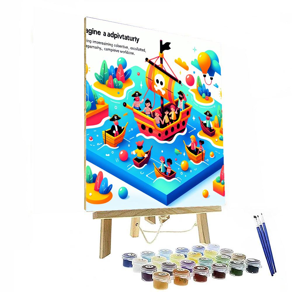 Pirate Ship Exploration Paint By Numbers Kits