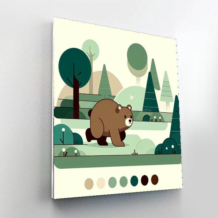 Curious Bear Expedition Paint By Color