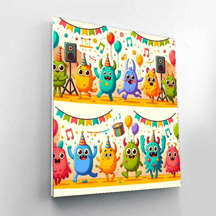 Merry Monster Mash DIY Paint By Numbers