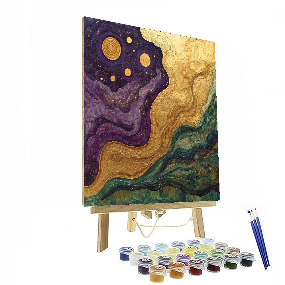 Michelangelo Inspired Cosmic Harmony Of The Earth  Paint By Color