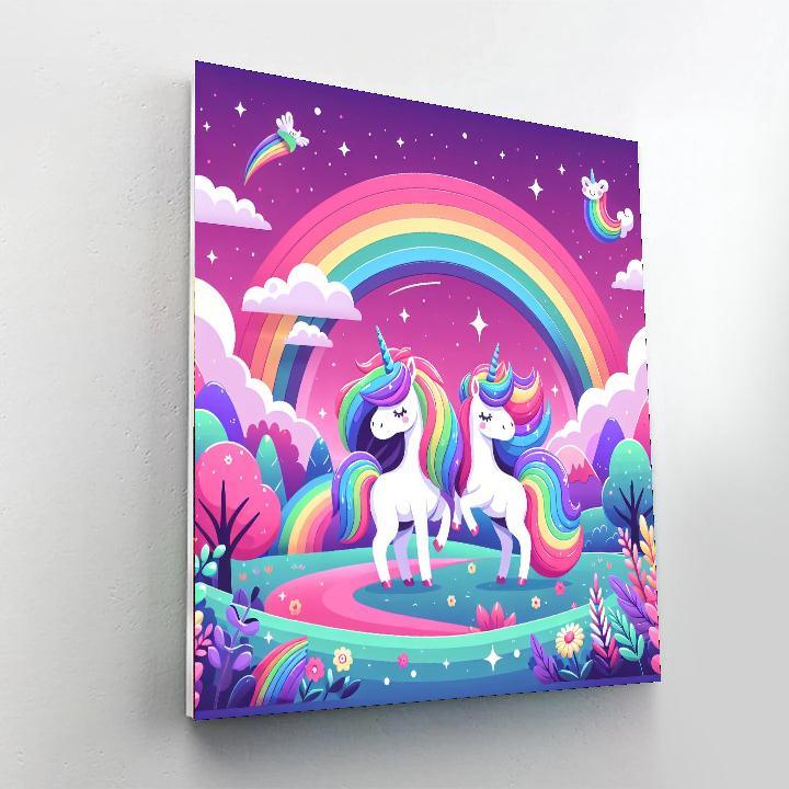 Rainbow Unicorn Adventures Paint By Numbers Kits