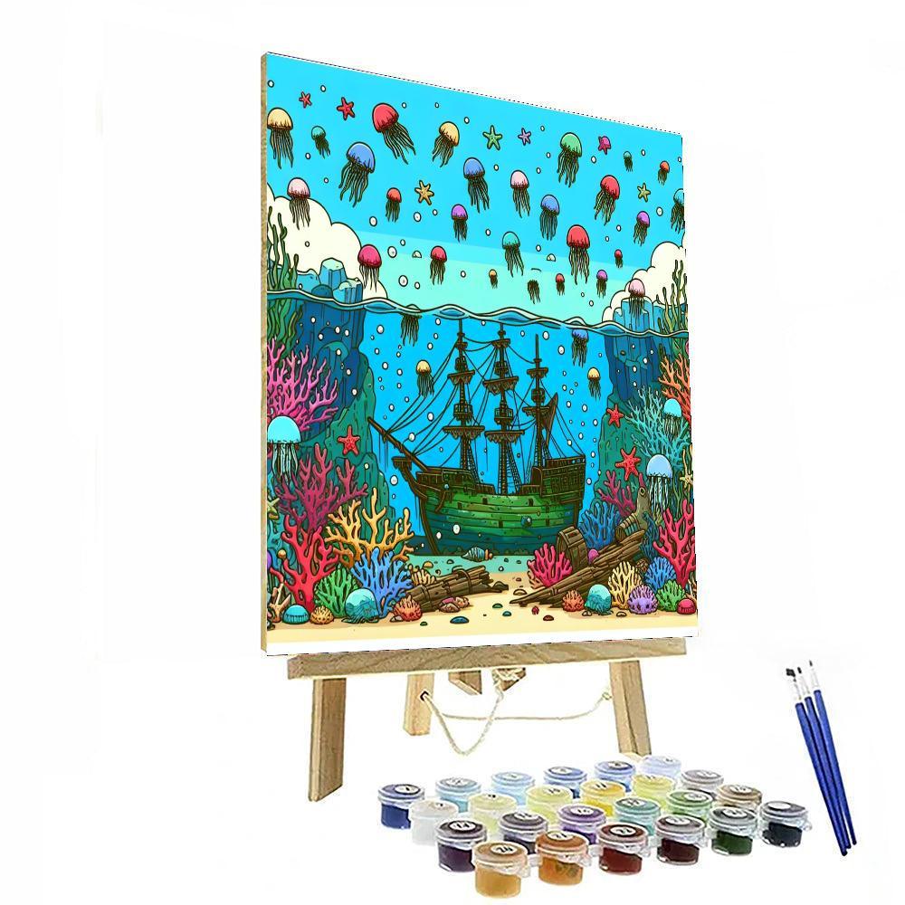 Ocean Wonders Discovery Painting Number Kit