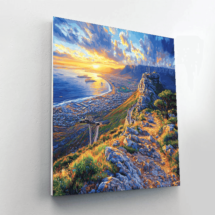 Table Mountain Aerial Cableway Paint By Numbers Kits