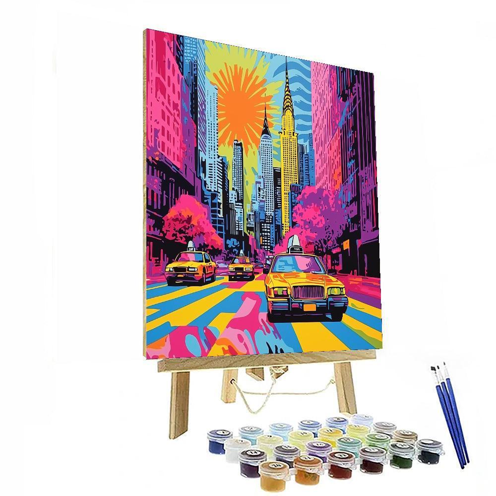 Andy Warhol Inspired Warhol's Urban Pulse  Numbered Painting Kits